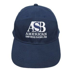 Norwood American Savings Bank Adjustable Cap Trucker Baseball Hat Blue Cotton